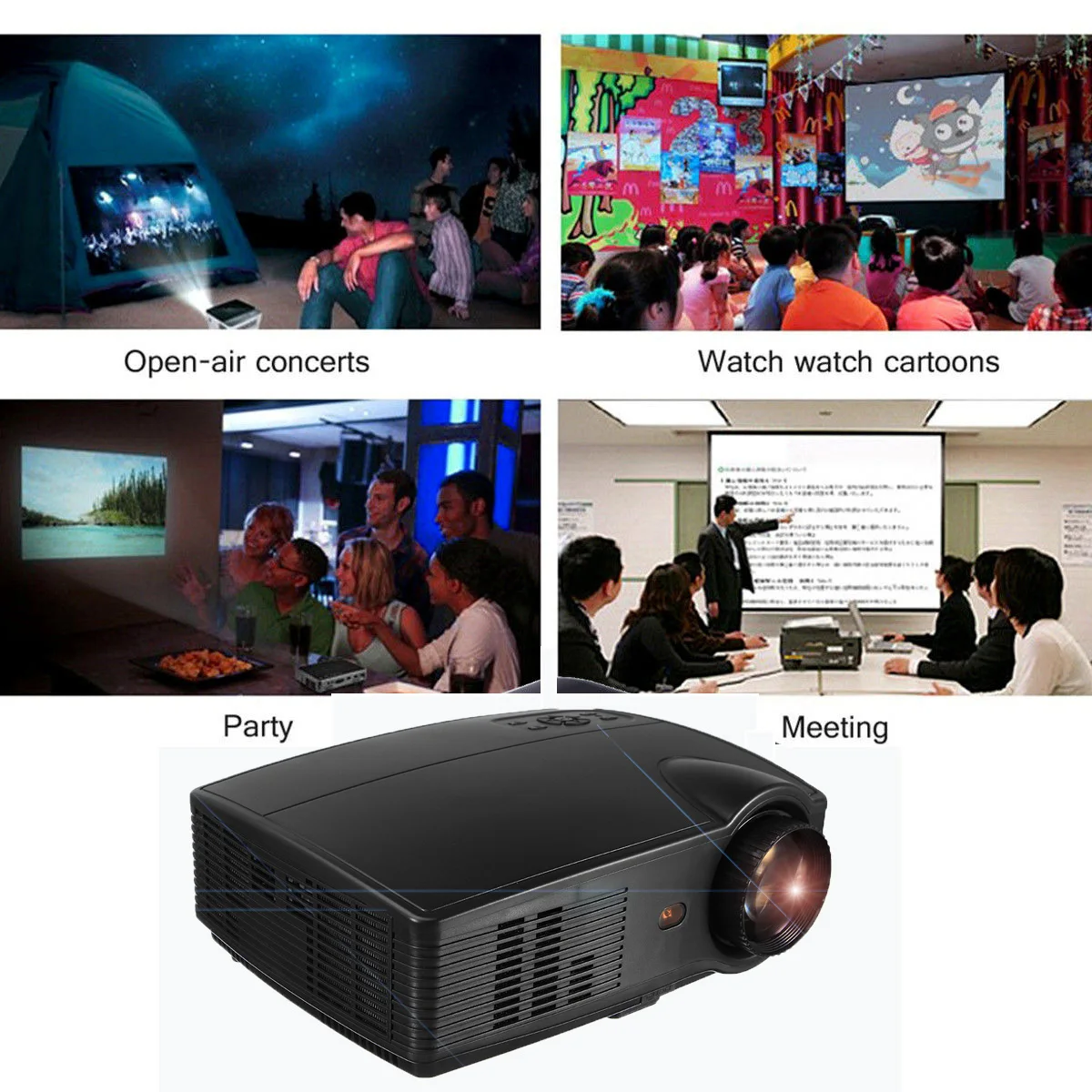 SV-328 330 Lumens LCD Technology Smart Projector For High-definition Home Theater Small Office AV VGA cable SV-328 330 Lumens LCD Technology Smart Projector For High-definition Home Theater Small Office AV VGA cable