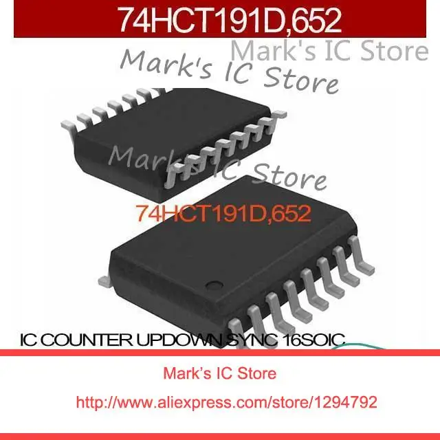 74HCT191D,652 IC COUNTER UPDOWN SYNC 16SOIC 74HCT191D,6 74HCT191