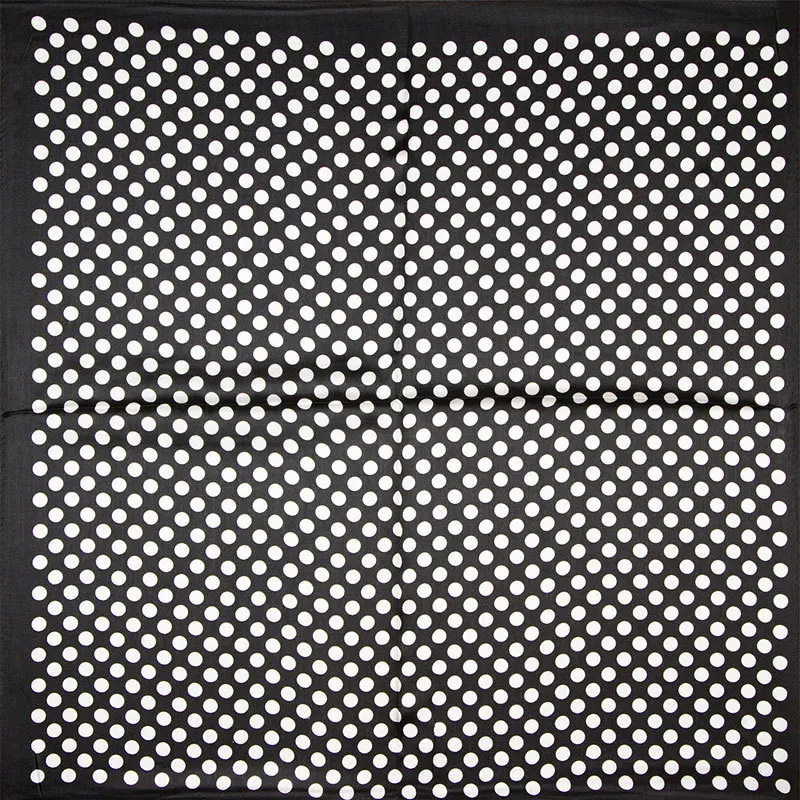 

100% Silk Scarf Women Scarf Small Dot Scarf Men Silk Bandana 2019 Foulard Neckerchief Print Small Square Silk Scarf Luxury Gift