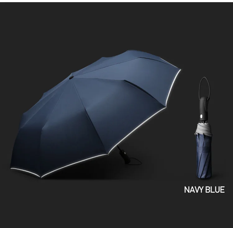 Ветронепроницаемый складной автоматический зонт от дождя для женщин, роскошные большие ветрозащитные зонты для мужчин, ветронепроницаемый Зонт 10 к