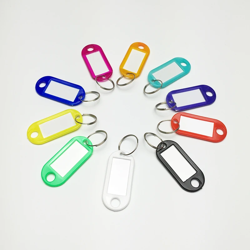 10 Piece/Lot Plastic Key Card Bag Tag Keychain Token Card Accessories