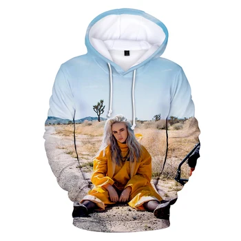 

Print Hoodies 3D American singer Billie Eilish Hoodies Hip Hop Women Men Sweatshirts Billie Eilish 3D Hoodies Boys/Girls XXS-4XL
