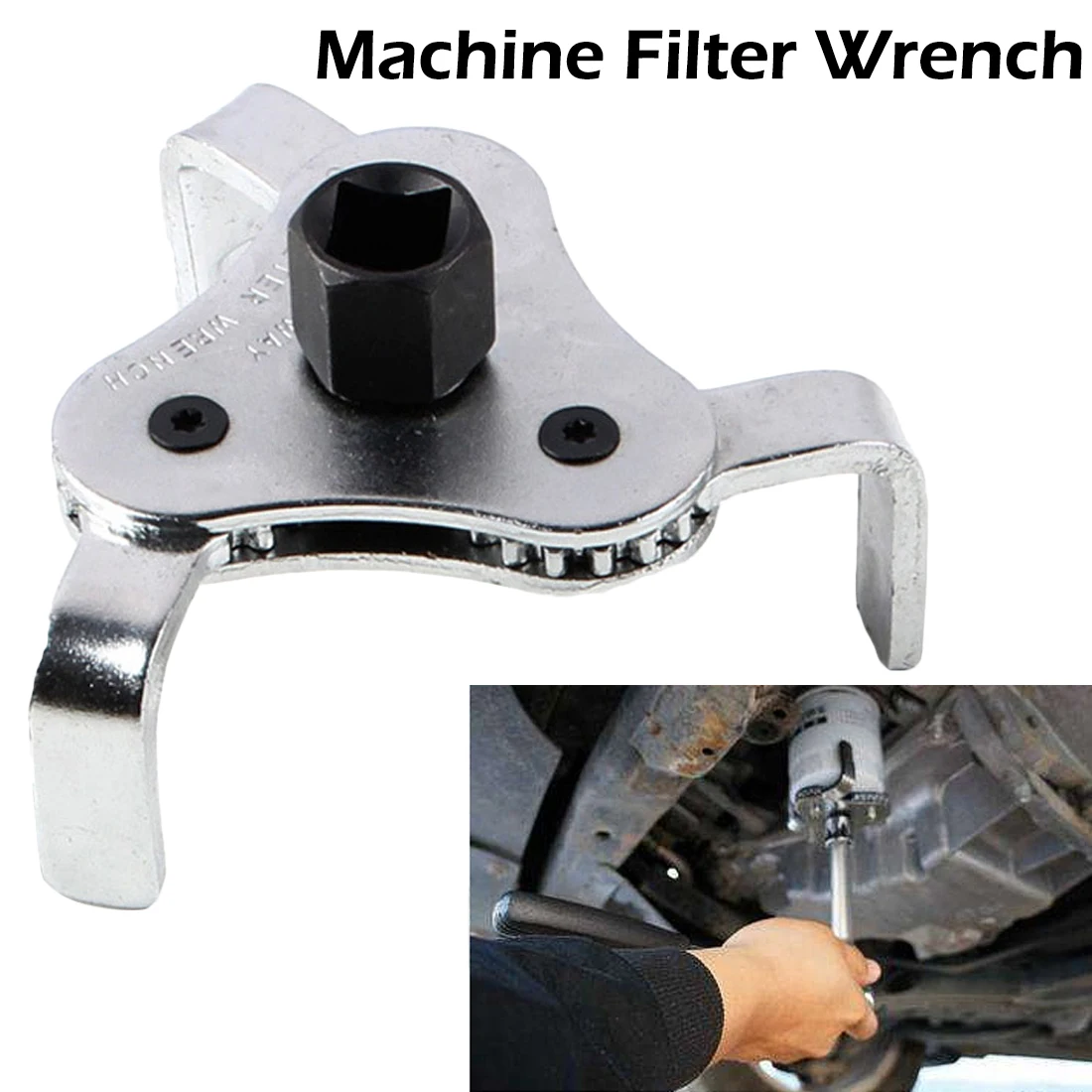 Ferramenta ajustável do removedor da mandíbula da chave 3 do filtro de óleo para caminhões de carros 53 108mm|Chave ingl.| | -