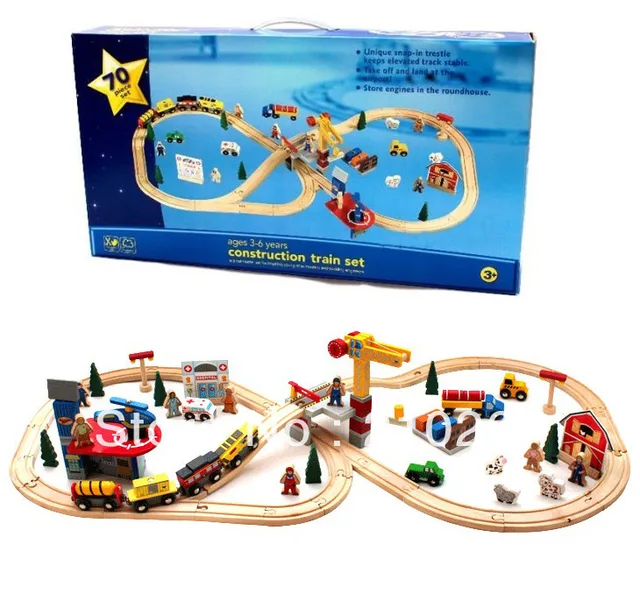 Imaginarium Deluxe Wooden Railway Set Thomas train Toy70pcs ... Imaginarium Deluxe Wooden Railway Set Thomas train Toy70pcs ...