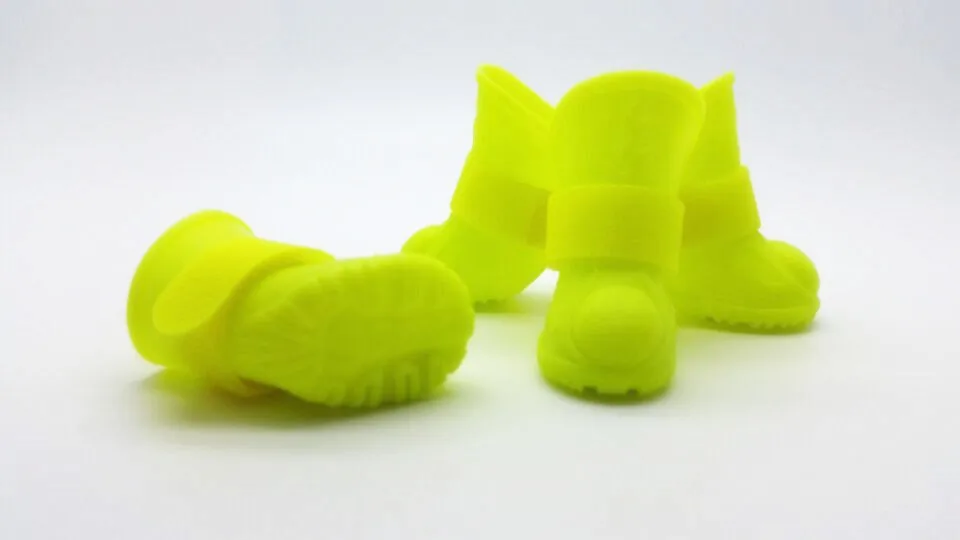 

High quality 4pcs/set pet dog waterproof shoes pet dog soft rubber Rain boots for small dog boots puppy rainy days boots XS-XL