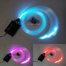 Новый Горячий 16 Вт RGB LED Волоконно-Оптический Звезда Потолок Свет Двигателя 24 24keys ИК Пульт Дистанционного Управления + Оптоволоконный Кабель 200 шт. 2 м DIY Украшения Лампы