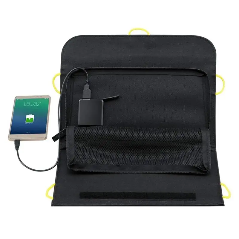 13W Универсальное складное солнечное зарядное устройство с двойным Usb водонепроницаемое солнечное зарядное устройство для отдыха, туризма, путешествий