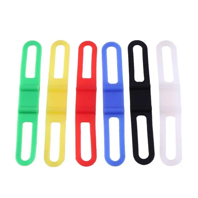 Discount High Stretch Bike Front Light Holder Silicone Strap Bicycle Handlebar Fixing Flashlight Torch Bands Elastic Bandage 5