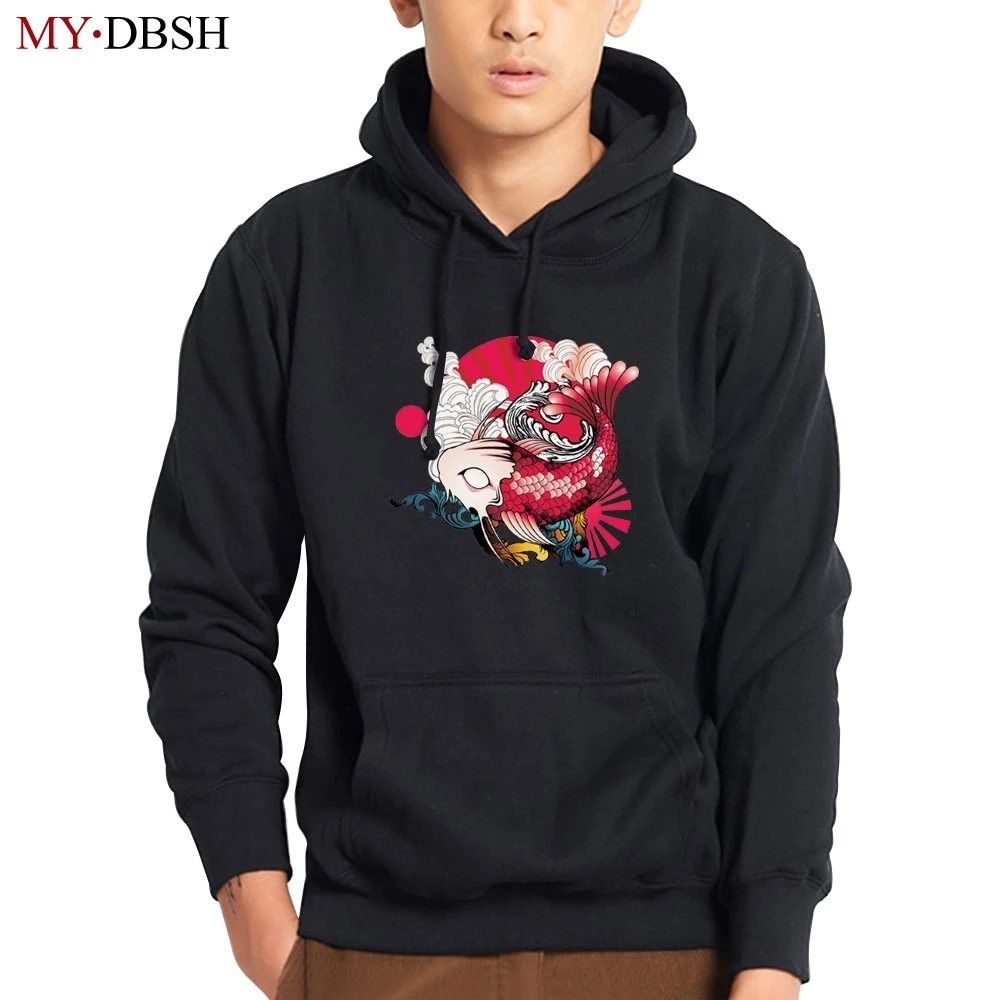 Aliexpress.com : Buy Japan Style Wave Carp Fish Hoodies Sweatshirts ... - Japan Style Wave Carp Fish HooDies Sweatshirts Mens Pullover Casual Tracksuits Fashion Streetwear BranD HooDie Man