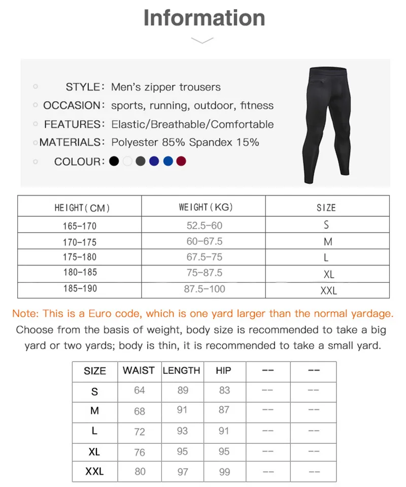 Новые компрессионные штаны на молнии с карманами для мужчин, быстросохнущие мужские спортивные штаны Леггинсы для бега одежда для фитнеса тренировок узкие брюки