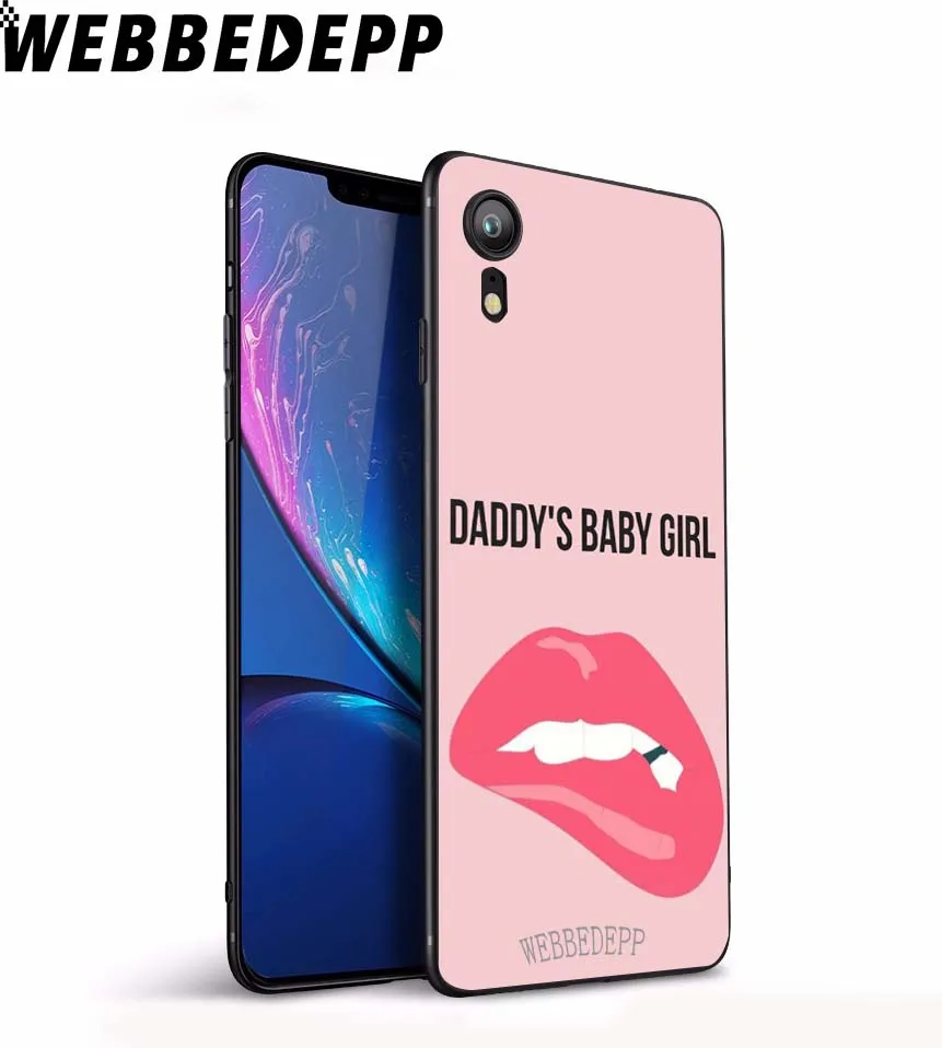 Мягкий чехол WEBBEDEPP BABYGIRL с цитатами для iPhone 5 5S 6 6S 7 8 Plus X XS 11 Pro Чехол для MAX XR - Цвет: 4