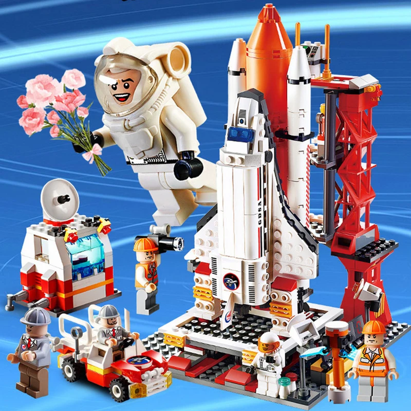 

Compatible Legoinglys City the Space Shuttle Rocket Creator Toys for Children Building Blocks Bricks Airport Station Boys Gift