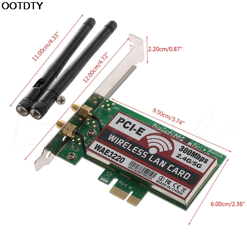 300 м LAN настольных Wi-Fi Беспроводной PCI-e PCI Express Card Wlan адаптер 1 шт.-L059 Новый горячий