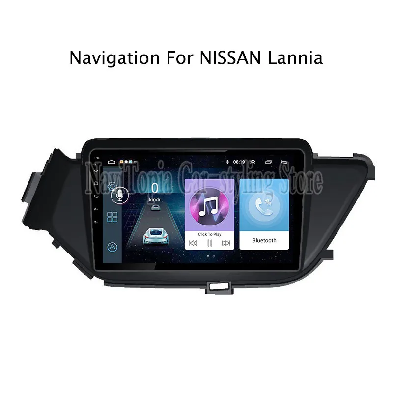 

ECTWODVD 9inch Android 8.1 Car Radio GPS Navigation Multimedia Stereo DVD Player for Nissan Lannia 2016 2017 2018