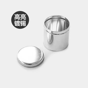

Round silver tea tin box coffee storage box jewerly candy metal box 20pcs/lot