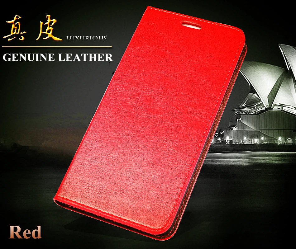 Роскошный кошелек из натуральной кожи, Стильный флип-чехол в стиле ретро, чехол из натуральной кожи для samsung Galaxy S5 S6 S7 Edge S8 Plus A3 A5 - Цвет: Красный