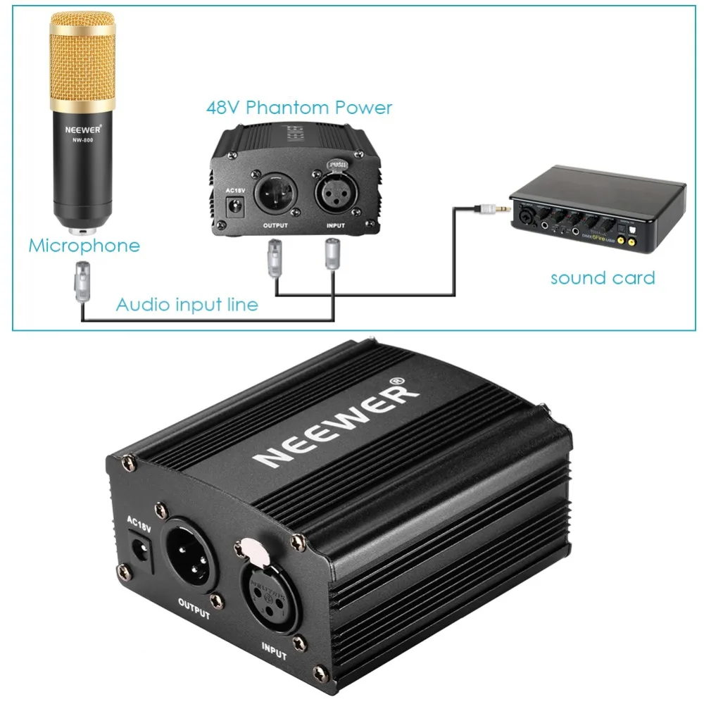 Neewer NW-800 микрофон и фантомный комплект питания: NW-800 микрофон + 48 В фантомное питание + адаптер питания + амортизирующее крепление + крышка из п... Neewer NW-800 микрофон и фантомный комплект питания: NW-800 микрофон + 48 В фантомное питание + адаптер питания + амортизирующее крепление + крышка из п...
