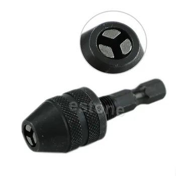 

Hot 1/4 Snap In Hex Shank Keyless Electric Drill Chuck Conversion Clamp 0.3-3mm H02