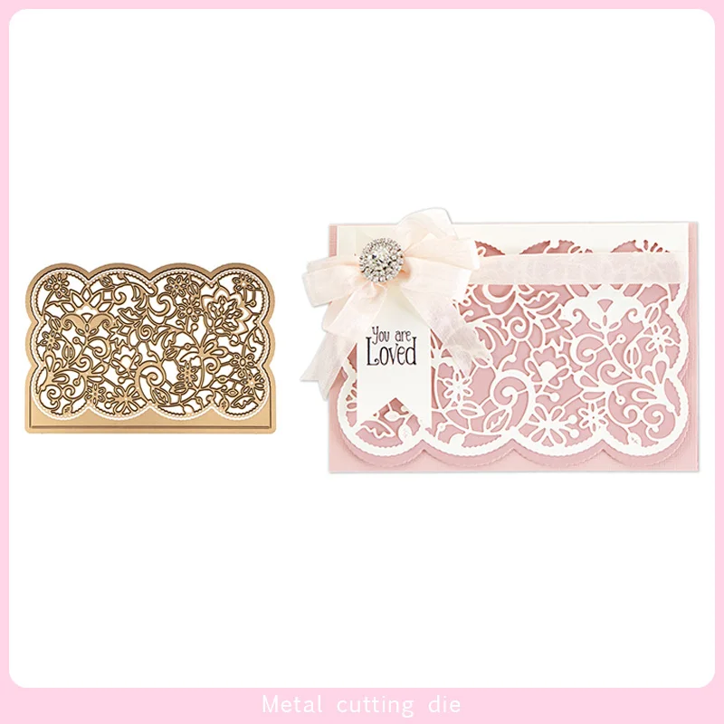 

SP Lace flower lace Metal Cutting Dies for DIY Scrapbooking Photo Album Decorative Embossing Paper Card Crafts Die Cut 2019