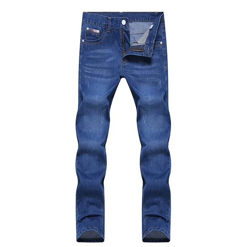 Four seasons Denim Long Pants Men Jeans Fashion Casual Cotton Jeans Men Mens Jeans Classic Retro Nostalgia Straight Denim Jeans