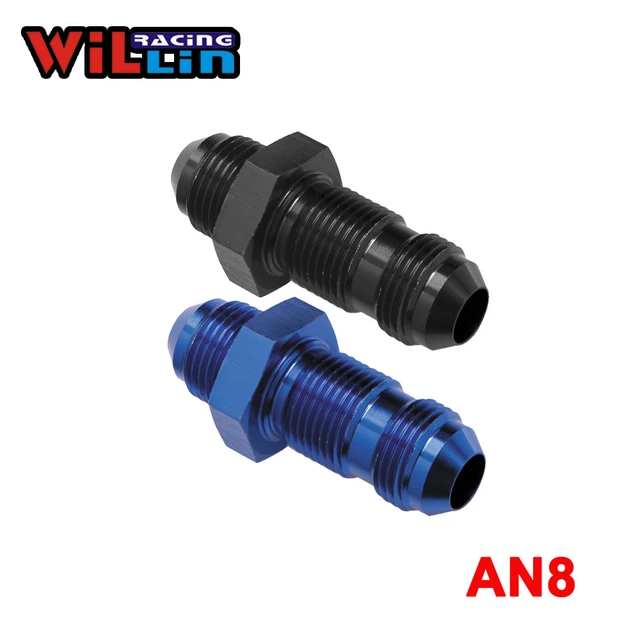 WILLIN - AN8 (8AN) Male Straight Elbow Flare Bulkhead Adptors