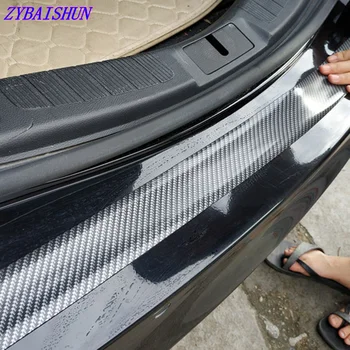 

Carbon Fiber Car Sticker Goods Protector Anti-scraping Door Sill Auto Mirror Trunk Cargo Bumpers Guard FOR Kia Hyundai Opel