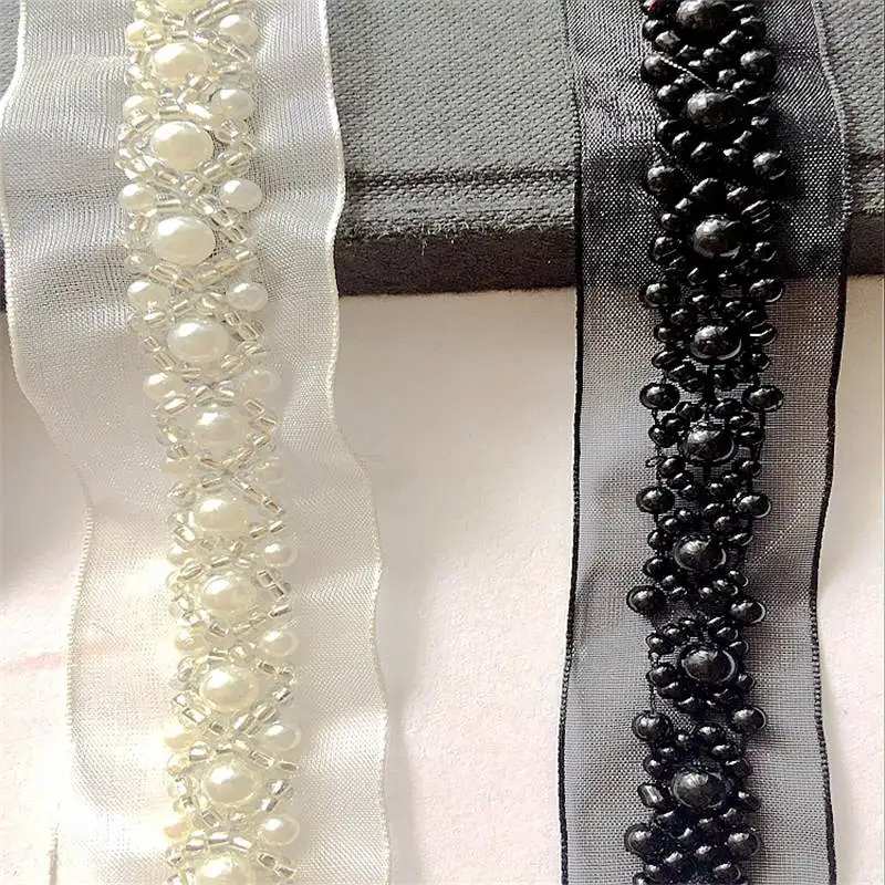 Бусины Из Органзы doreenbeads кружева бисером Марля ткань свадебное платье юбка сумка