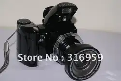 DSLR цифровой Камера dc500t DC500 12MP 8x зум 2.4 дюймов TFT видео DV Камера мигающий свет со штативом 2 объектива