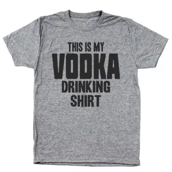 

My Vodka Drinking Shirt Funny Humor Heather Gray Men's Tri-Blend T-Shirt