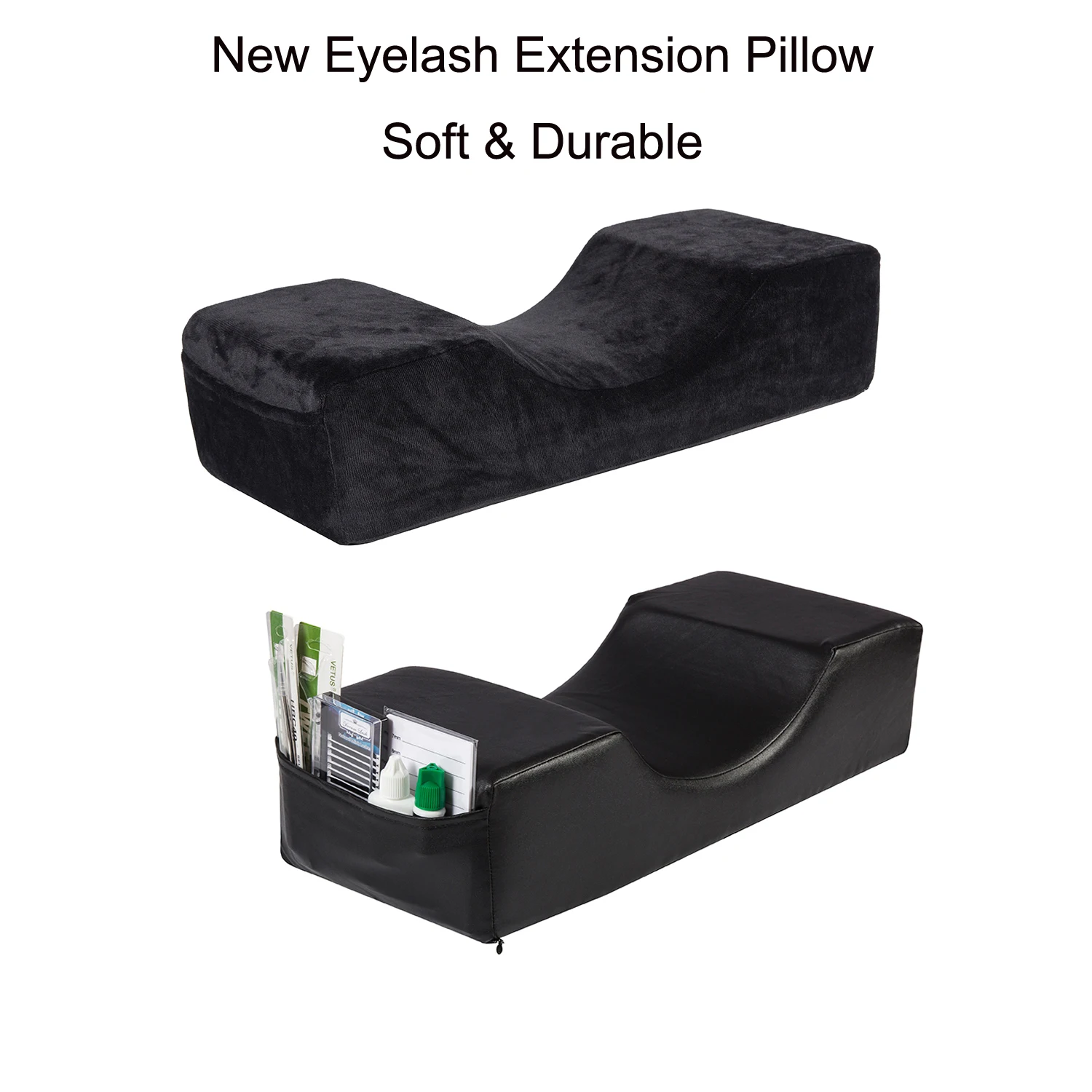 

Salon Spa Pillow Eyelash Extension Flannel Pillow Washable Makeup Tools Protect Vertebra Concave Detachable Suede New