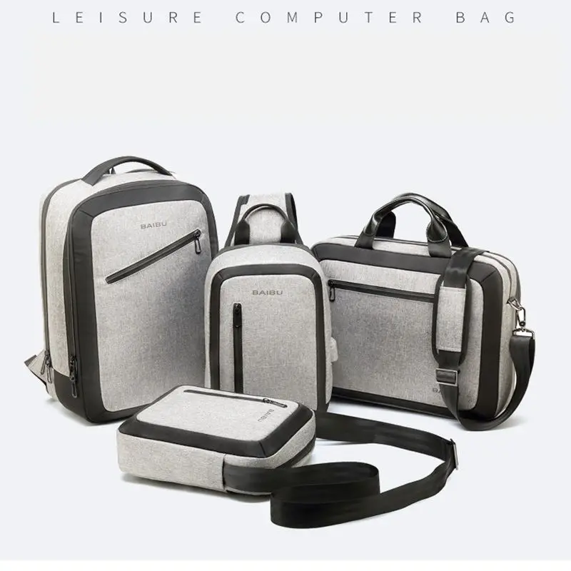 BAIBU Мужская Новая Противоугонная Большая вместительная многокарманная сумка через плечо Повседневная мужская нагрудная Сумка водонепроницаемая сумка-слинг iPad сумка-мессенджер