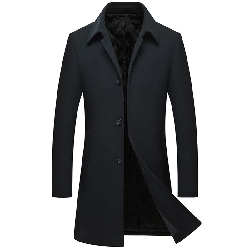 2018 New Arrived Winter Men Long Wool Overcoat Mens Slim Fit Thick Warm Business Casual Jackets Trench Coat men's coat M-XXXL 2018 New Arrived Winter Men Long Wool Overcoat Mens Slim Fit Thick Warm Business Casual Jackets Trench Coat men's coat M-XXXL