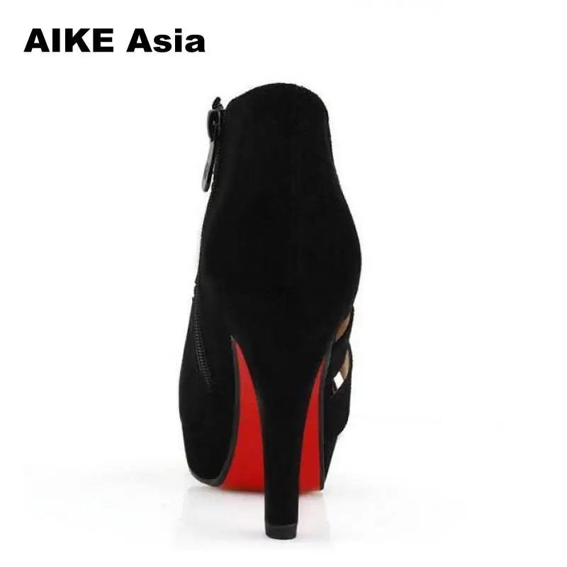 Hot 2018 Sandalia Feminina Summer Gladiator High Heels Peep Toe Sandals Casual Shoes Woman Waterproof Platform Sandals