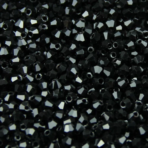 JHNBY, 3 мм, 200 шт, австрийские кристаллы ААА, круглые бусины, цветные бусины, браслет, ожерелье, ювелирное изделие, сделай сам - Цвет: 309 Black