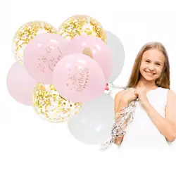 9 шт. конфетти шарики, День подарков будущей матери его шарик для девочек DIY любовь Свадебная вечеринка воздушный шар на день рождения