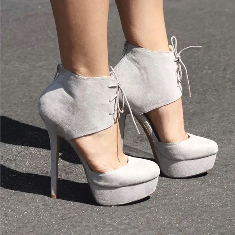 

SHOFOO shoes,Fashion novelty free shipping, cashmere leather,12.5 cm high heels, round toe pumps.SIZE:34-45