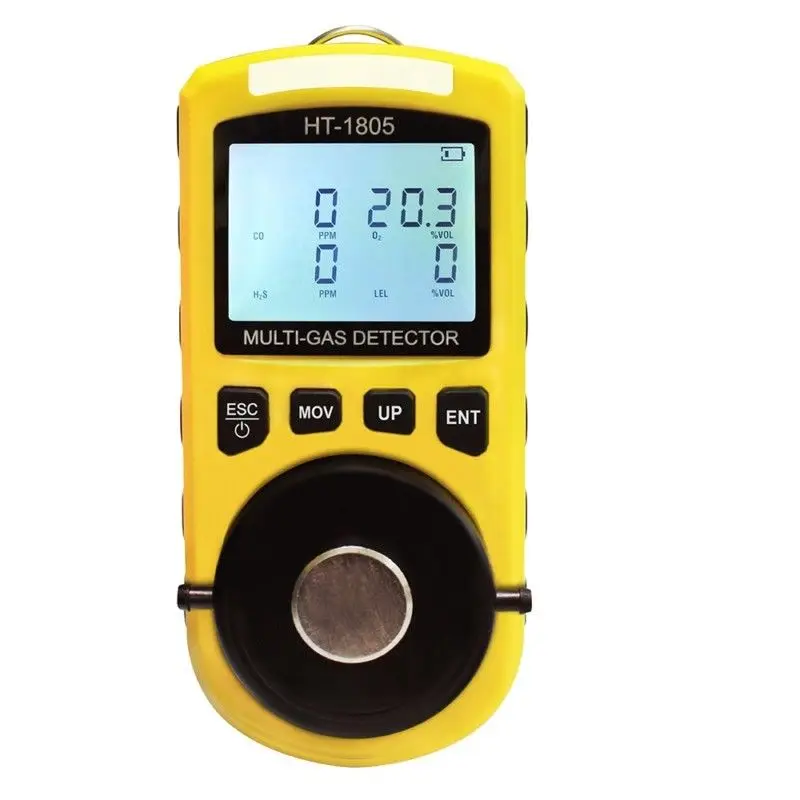 

4 in 1 Multi Gas Detector 0~500PPM H2S Combustible CO O2 Oxygen Hydrogen Sulfide Carbon Monoxide Gas Analyzer Monitor