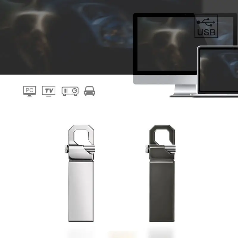 USB флеш накопитель 64 ГБ металлическая флешка высокоскоростная 32 реальная емкость