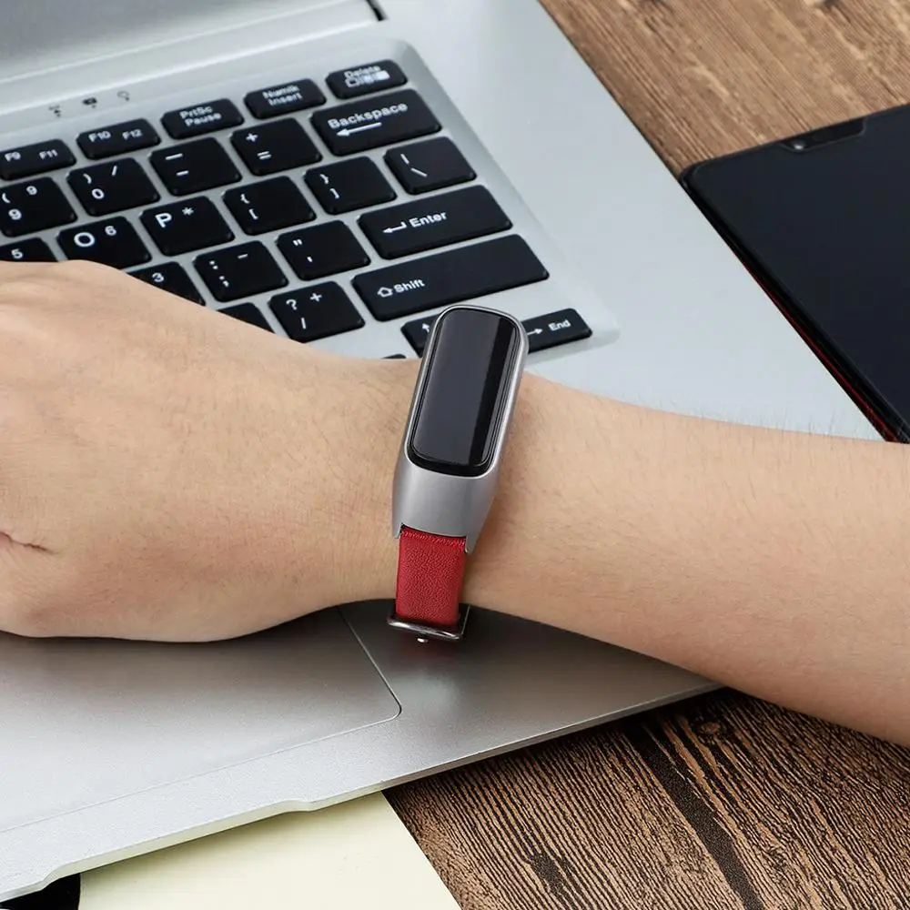 Роскошный Запасной Кожаный ремешок для часов браслет Samsung Galaxy fit e R375 унисекс