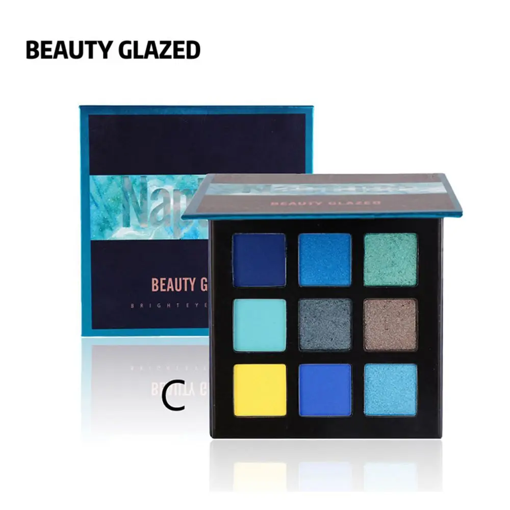 

Beauty Glazed 9 Color Glitter Makeup Palette All Matte Eyeshadow Palette Shimmer Eye Makeup Nude Palette Day To Night Eyeshadow