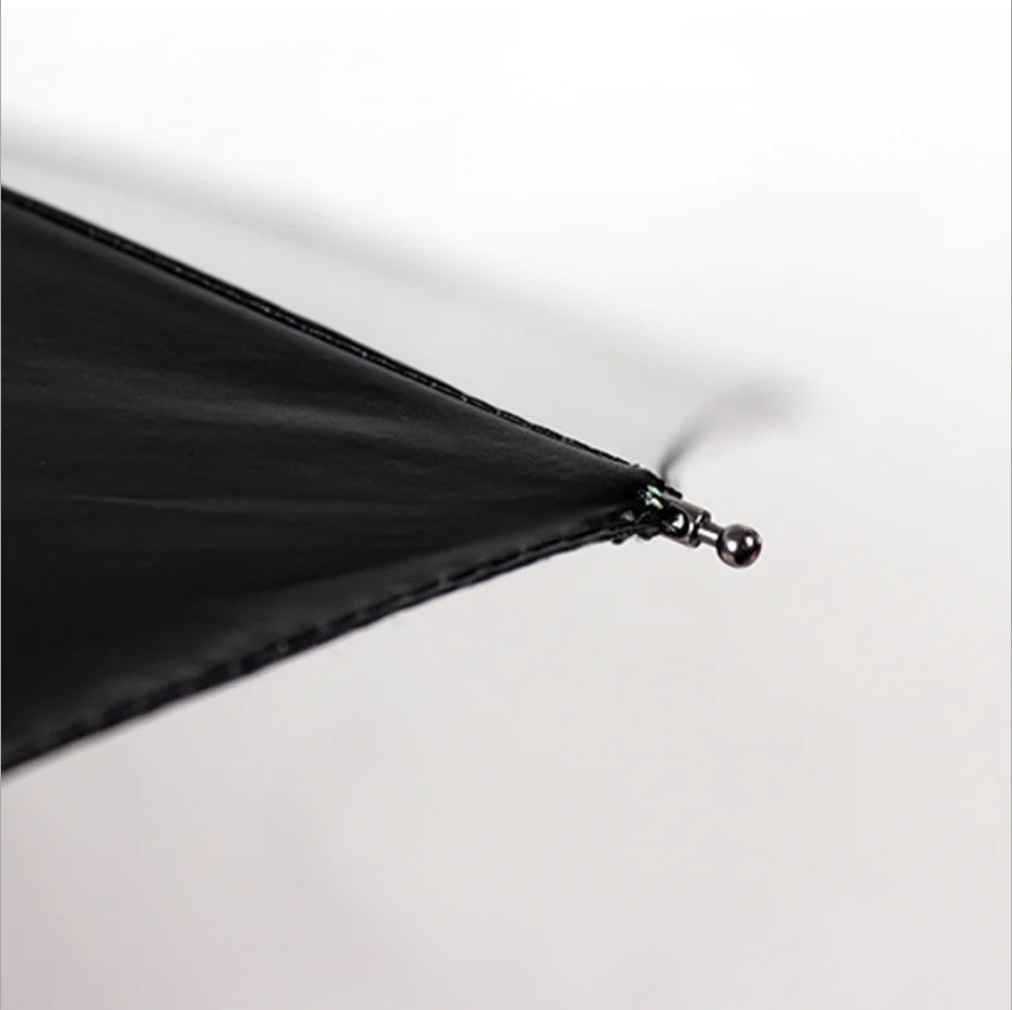 Ветростойкий зонт для взрослых черный складной зонт от солнца