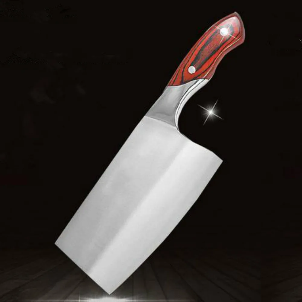 Stainless Steel Knife Chop Bone Cut Meat Vegetable Dual purpose Kitchen