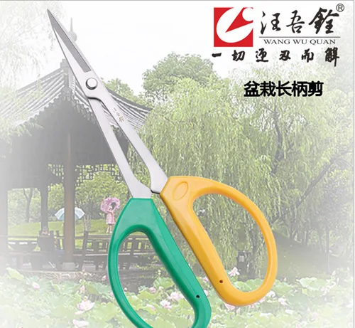 3pcs lot wangwuquan long handle bonsai scissors 2110 fruit harvest grape scissors household trimming shear 2