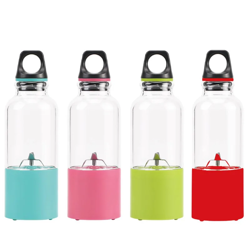 

500ml 4 Blade Portable USB Rechargeable Juice Cup Electric Automatic Juicer Blender Tazer Smoothie Machine Extractor Orange