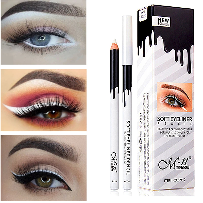 防水白アイライナーペンシル 持続目 Contur アイライナーメイク目化粧品アイライナーペン Eye Shadow Liner Combination Aliexpress