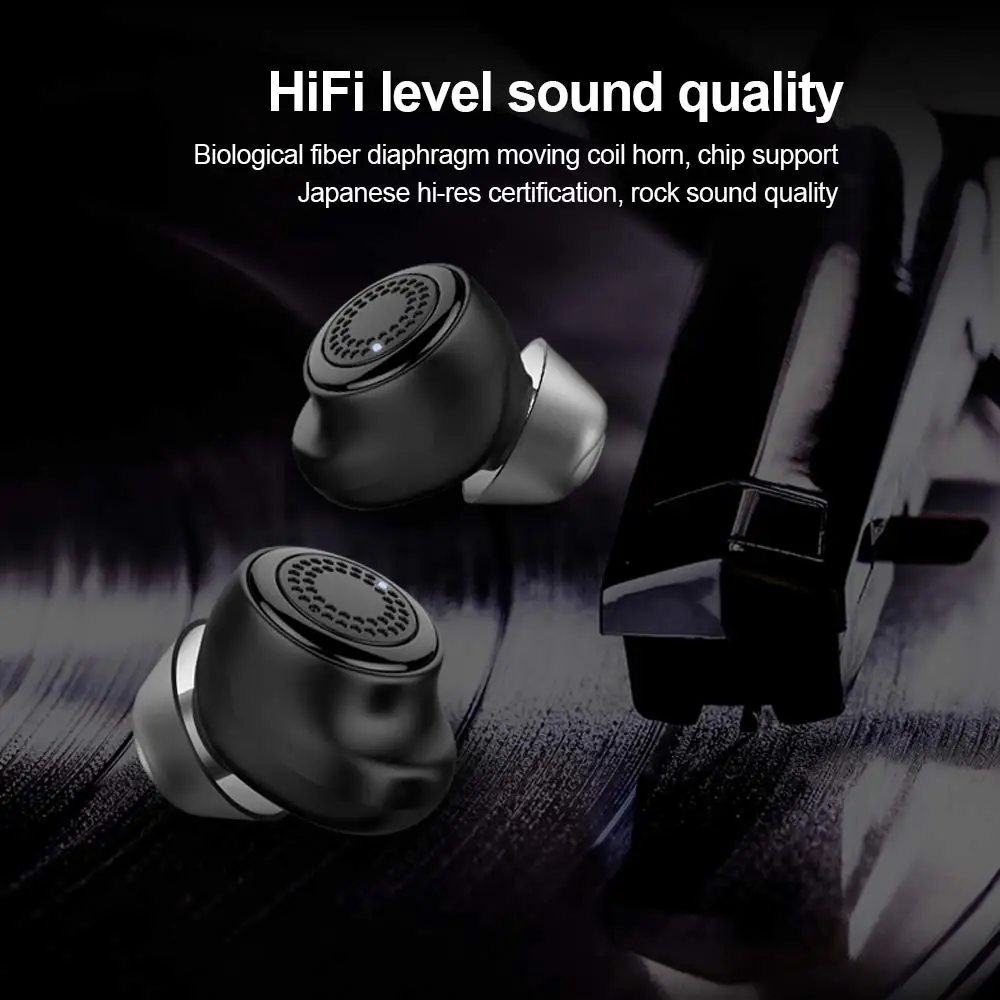 OVEVO Q63 HiFi двойной TWS Bluetooth 5,0 наушники для зарядки 3D стерео гарнитура IPX5 водонепроницаемые спортивные наушники