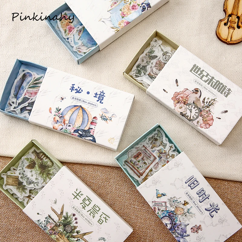 

Cute Korean Decorative Stickers Old time Flower Stationery Scrapbooking DIY Diary Label Album Stick Teacher School HT031