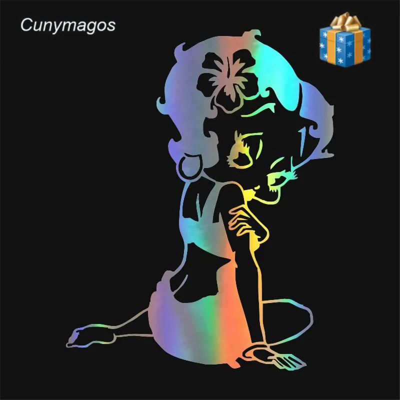12 2 см * 15 6 3D стикер для стайлинга автомобиля s Betty Boop модный декоративный