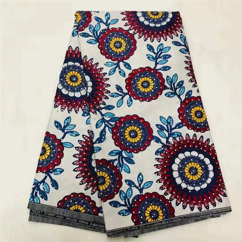 

Stone wax Ankara fabric high quality african print fabric tissu africai 6 yards per lot cotton cloth material !XM101202