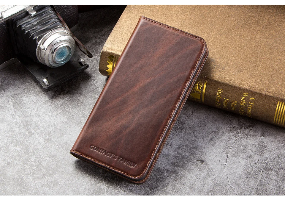 Huawei dustproof case Magnetic Genuine Leather Wallet Case For Huawei P20 Solid Color Flip Zipper Cover Card Slot Phone Case Top Shell Folding Cover huawei silicone case